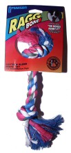 2 Knot Multi-Color Cotton Blend Rope Toy #12411